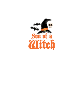 Son of a witch model alb pe tricou