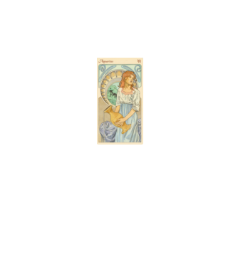 Horoscop Tarot VARSATOR model alb pe tricou