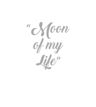 Moon of my life model negru pe tricou