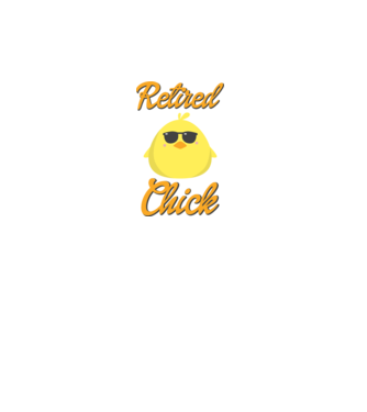 Retired chick model alb pe tricou