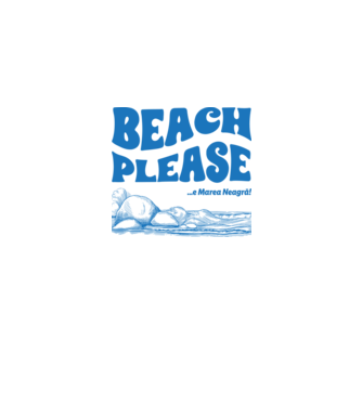 Beach please, e Marea Neagră! model alb/roșu pe tricou