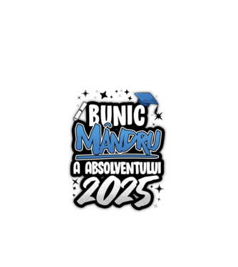 Bunic MÂNDRU a absolventului model alb pe tricou