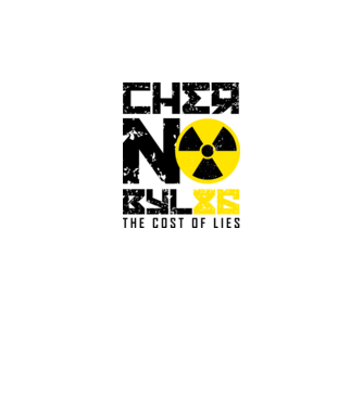 'Chernobyl ''86' model gri închis pe tricou
