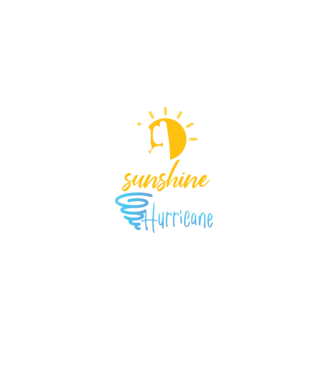 May Girls are Sunshine mixed with a little Hurricane model negru pe tricou
