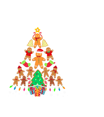 Cookie christmas tree model negru pe tricou