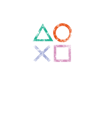 PlayStation icon model negru pe tricou