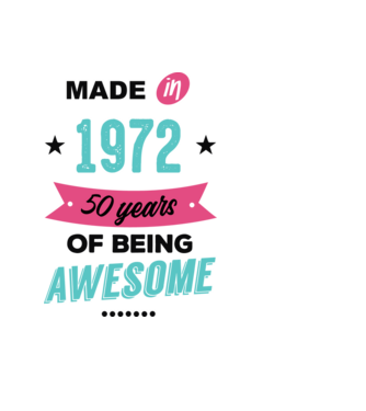 MADE in 1972 model negru pe tricou