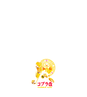 cobra kai poster model negru pe tricou