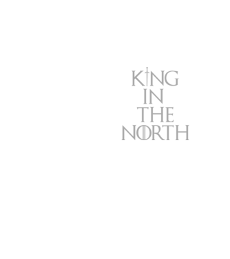 King in the North model galben neon pe tricou