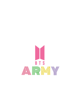 BTS ARMY model negru pe tricou