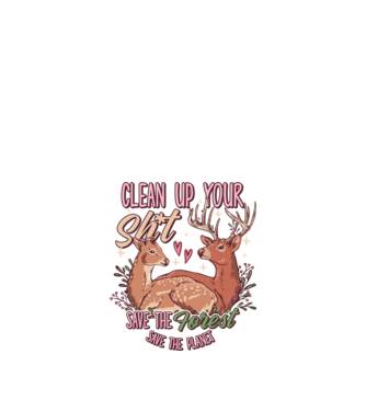 Save the forest model alb pe tricou