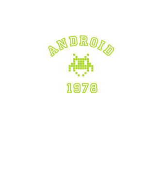 android model verde neon pe tricou