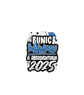 Bunic MÂNDRU a absolventului model alb pe tricou