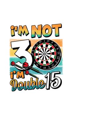 Darts Birthday 30 years old model alb pe tricou