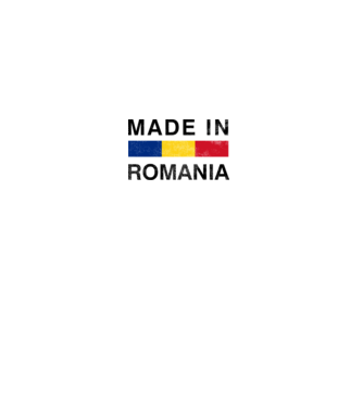 made in romania model alb pe tricou