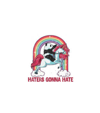 HATERS GONNA HATE model alb pe tricou