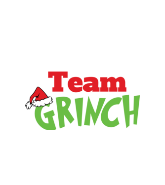 Team Grinch model alb pe tricou