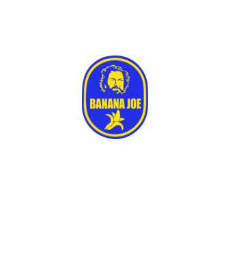 Banana Joe model alb pe tricou
