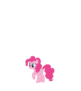 Pinkie Pie model alb pe tricou