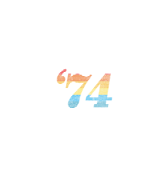 Retro Birthday 1974 model alb/roșu pe tricou