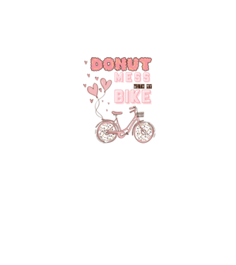 Donut mess with my bike model alb pe tricou