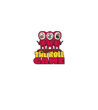 the roll game squid game model alb pe tricou