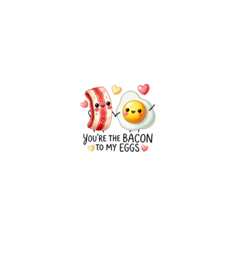 Bacon to my Eggs model gri pe tricou