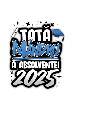 Tată MÂNDRU a absolventei model negru pe tricou