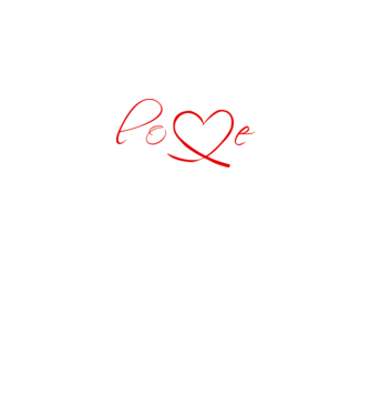 Love Valentines day model negru pe tricou