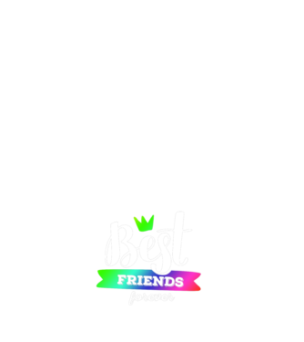 Best friends forever model negru pe tricou