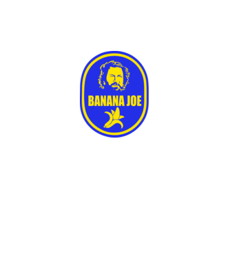 Banana Joe model alb pe tricou
