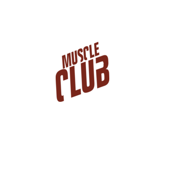 Muscle Club model negru pe tricou