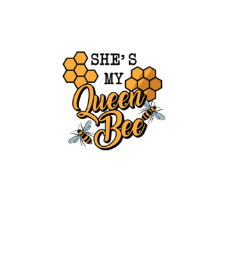 Queen Bee model turcoaz pe tricou