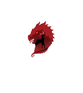 The Dragon model dusty pink pe tricou