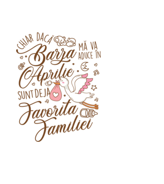 Favorita familiei APRILIE model negru pe tricou