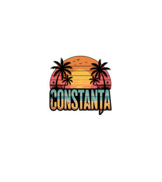 Constanța model negru pe tricou