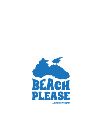 Beach please, e Marea Neagră! model alb pe tricou