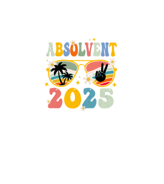 Absolvent 2025 model turcoaz pe tricou