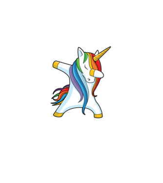 DAB Unicorn 2 model gri pe tricou