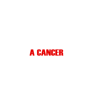 Piss of a CANCER model negru pe tricou