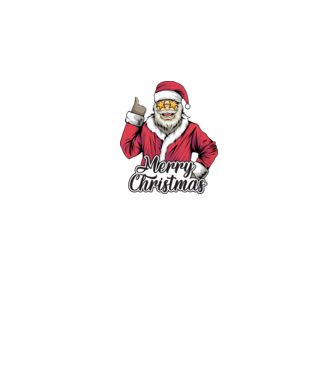 Merry christmas Santa model albastru închis pe tricou