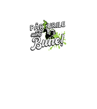 Pârțurile sunt bune model negru pe tricou