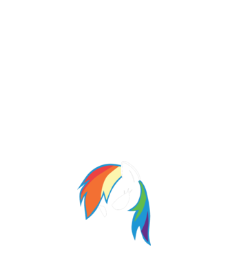 Rainbow Dash model albastru deschis pe tricou
