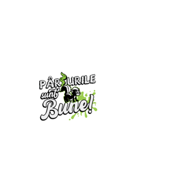 Pârțurile sunt bune model negru pe tricou