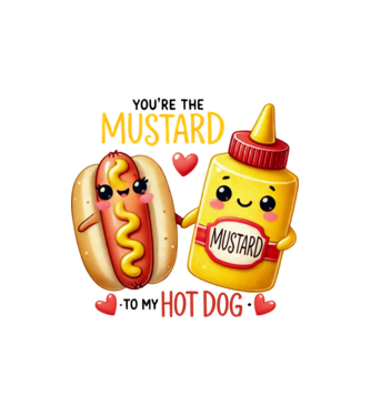 Mustard to my Hot Dog model nisipiu pe tricou