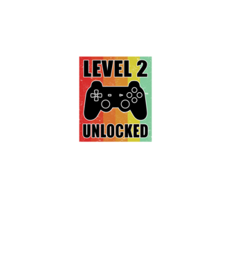 level 2 unlocked retro gamer model negru pe tricou