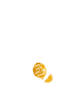 When life gives you lemons... model alb pe tricou