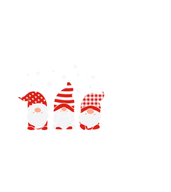 Xmas gnomes model negru pe tricou
