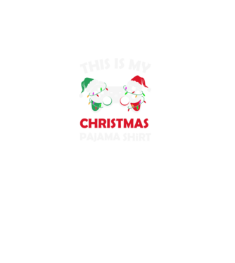 This is my christmas pajama model negru pe tricou