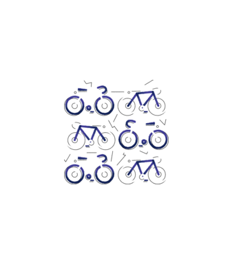 Bikes model gri pe tricou